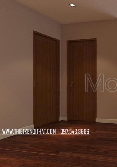  Cửa gỗ công nghiệp tại căn hộ chung cư VinHomes Nguyễn Chí Thanh